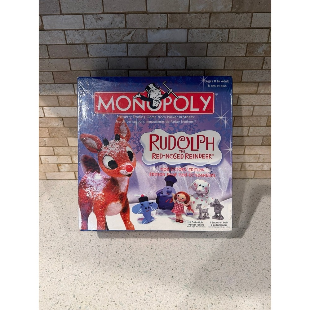 Monopoly Rudolph Red Nosed Reindeer Collector Edition‎ Sealed